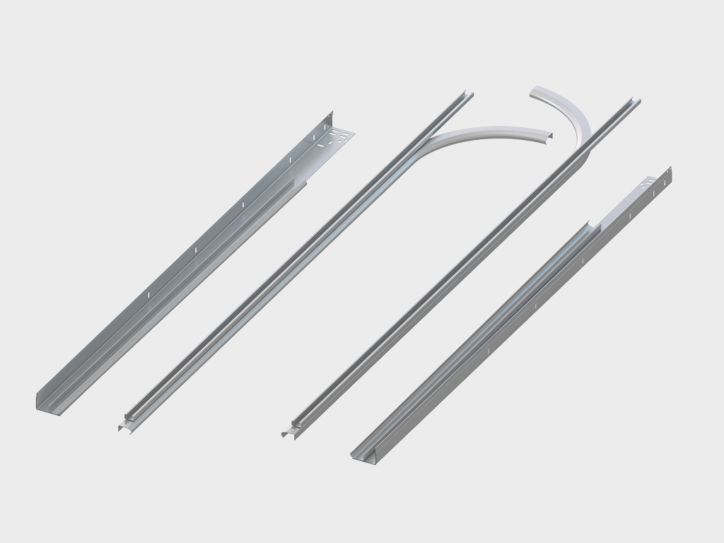 Yon yo‘riqnoma komplekti galvaniq po‘latdan yasalgan bo‘lib, ortiqcha mustahkamlikka ega.